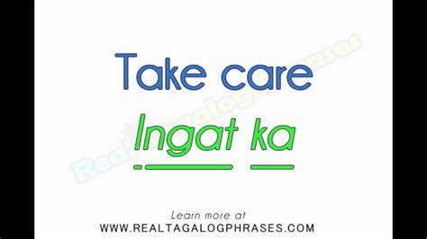 take care in tagalog|Google Translate.